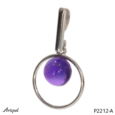 Pendant P2212-A with real Amethyst