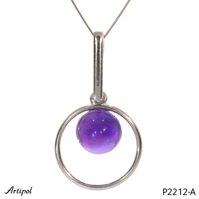 Pendant P2212-A with real Amethyst