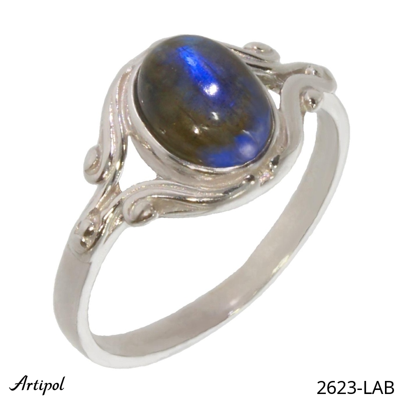 Bague 2623-LAB en Labradorite véritable