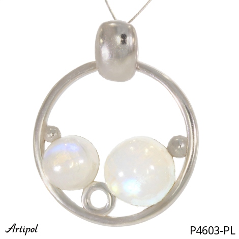 Pendentif P4603-PL en Pierre de lune véritable