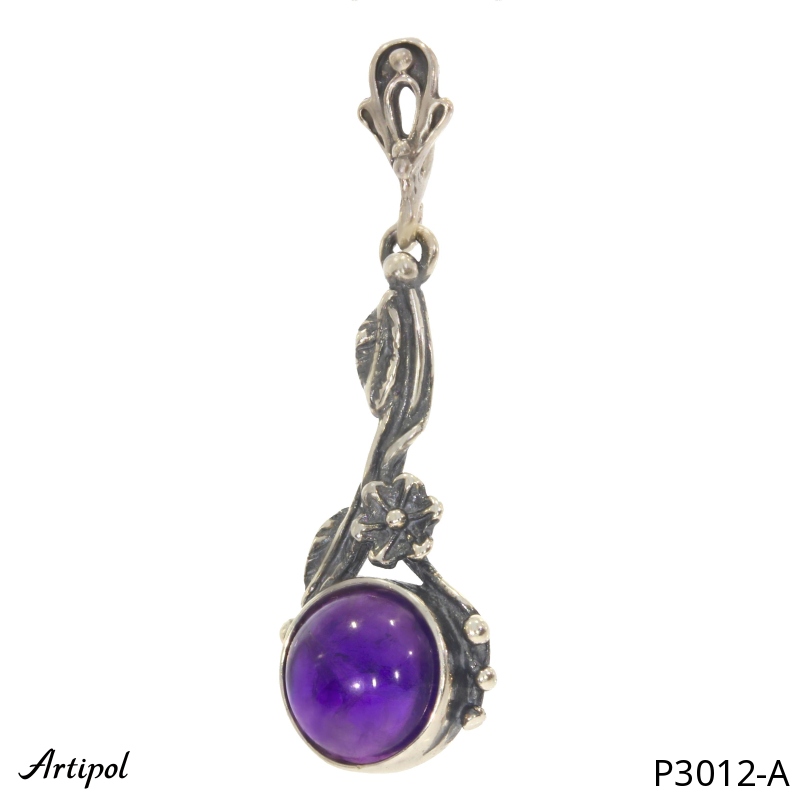 Pendant P3012-A with real Amethyst