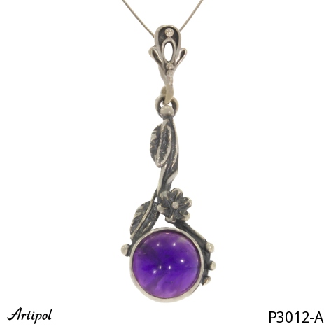 Anhänger P3012-A mit echter Amethyst