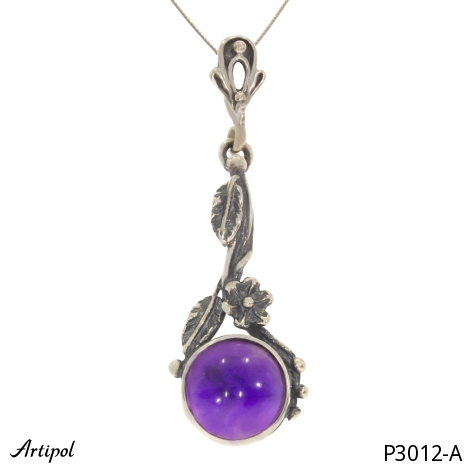 Pendant P3012-A with real Amethyst