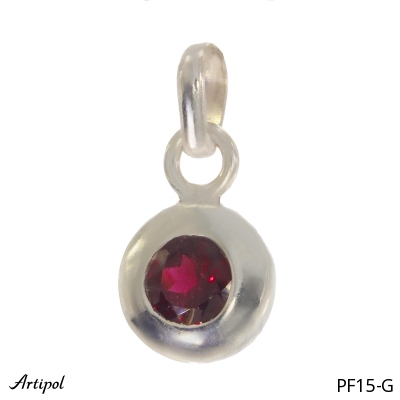 Pendant PF15-G with real Red garnet
