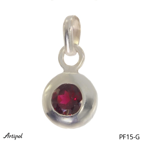 Pendant PF15-G with real Garnet