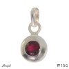 Pendant PF15-G with real Garnet