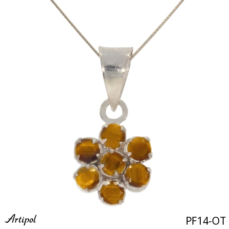 Pendentif PF14-OT en Oeil de tigre véritable
