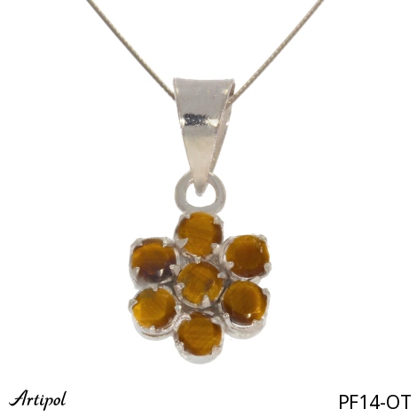 Pendentif PF14-OT en Oeil de tigre véritable
