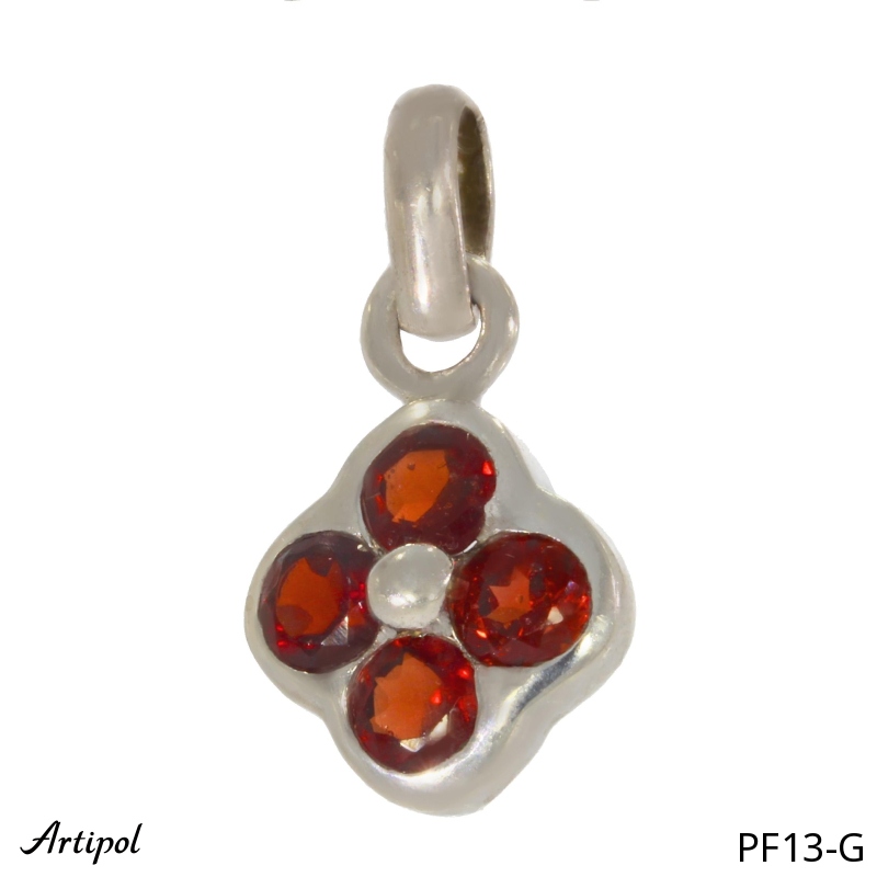 Pendant PF13-G with real Garnet