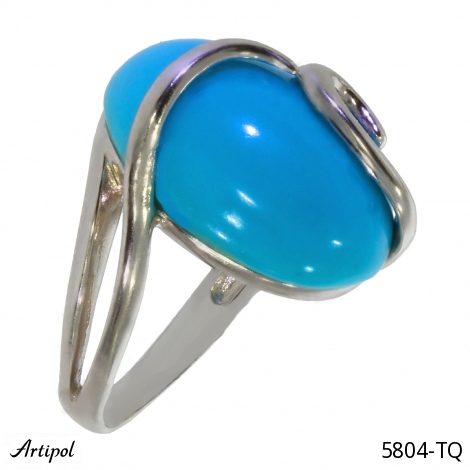 Bague 5804-TQ en Turquoise véritable