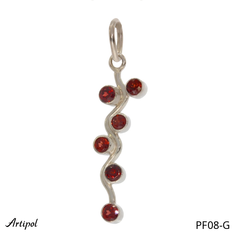 Pendant PF08-G with real Garnet