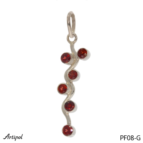 Pendant PF08-G with real Garnet