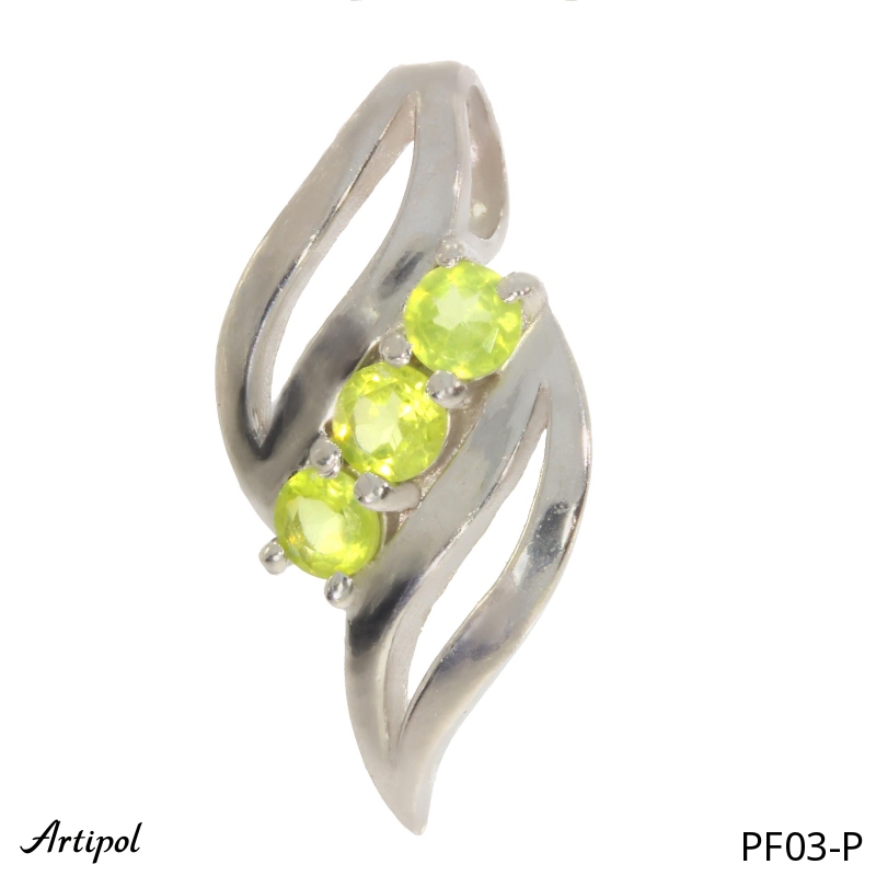 Pendant PF03-P with real Peridot