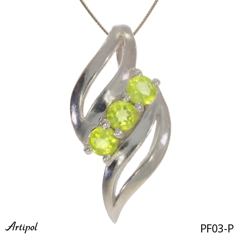 Pendant PF03-P with real Peridot