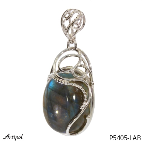 Pendentif P5405-LAB en Labradorite véritable