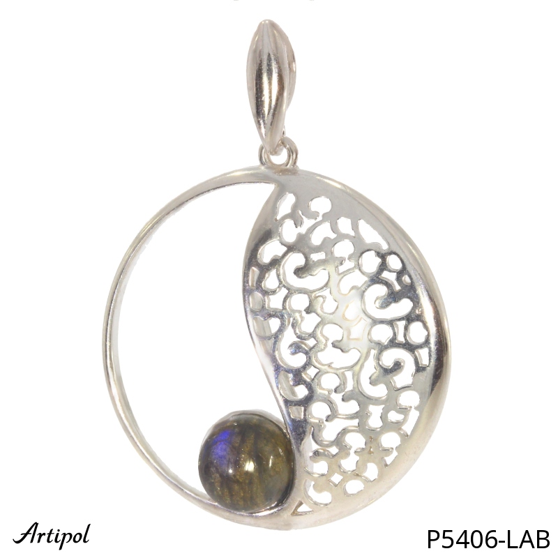 Pendentif P5406-LAB en Labradorite véritable