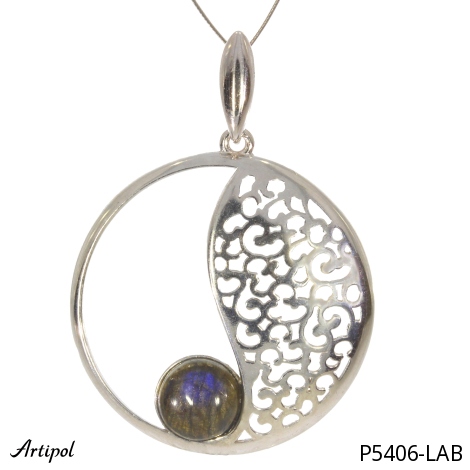 Pendentif P5406-LAB en Labradorite véritable