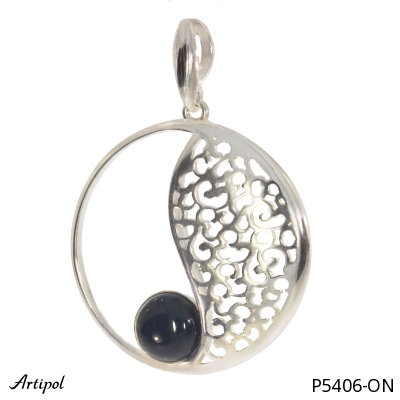 Pendant P5406-ON with real Black onyx