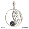 Pendant P5406-ON with real Black Onyx