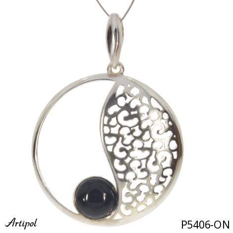 Anhänger P5406-ON mit echter Schwarzem Onyx