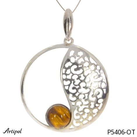 Pendant P5406-OT with real Tiger's eye