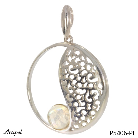 Pendentif P5406-PL en Pierre de lune véritable