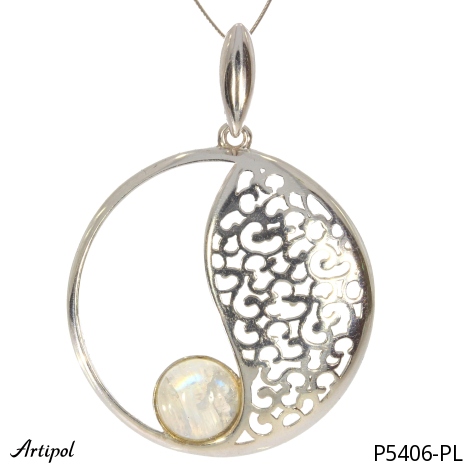Pendentif P5406-PL en Pierre de lune véritable