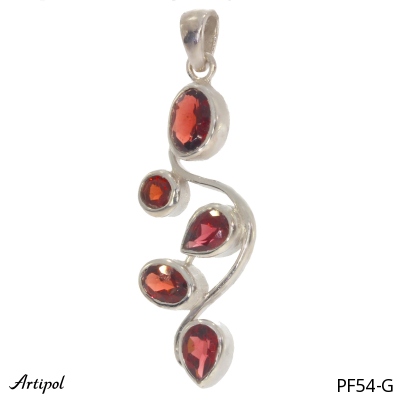 Pendant PF54-G with real Red garnet