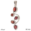 Pendant PF54-G with real Garnet