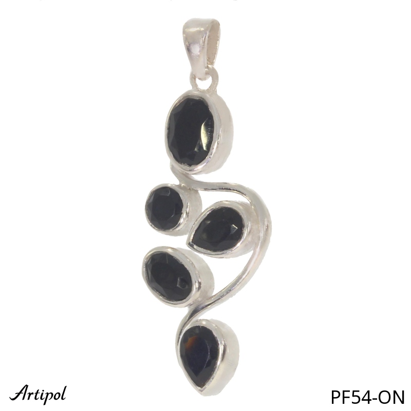 Pendant PF54-ON with real Black Onyx