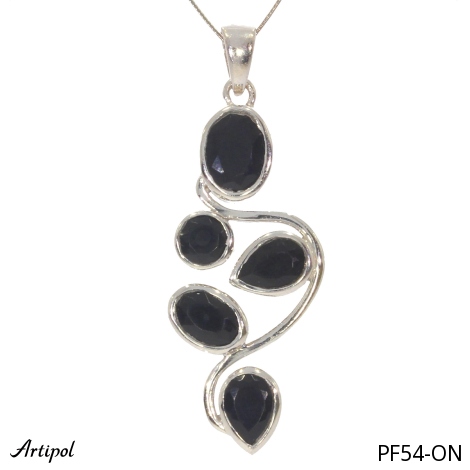 Pendentif PF54-ON en Onyx noir véritable