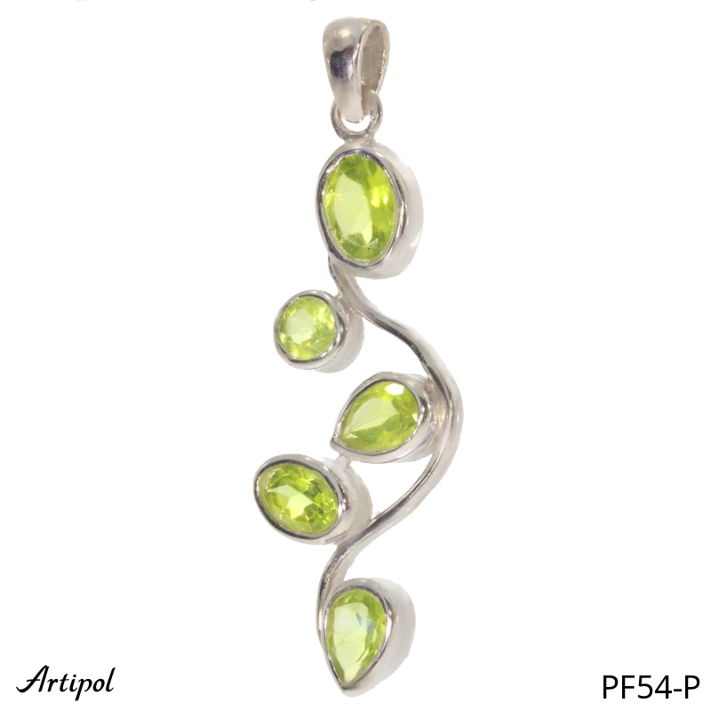 Pendant PF54-P with real Peridot