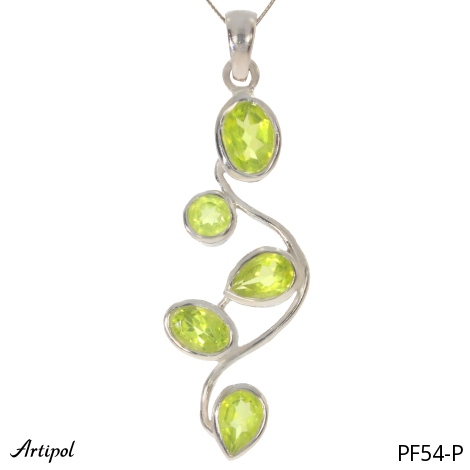 Pendant PF54-P with real Peridot