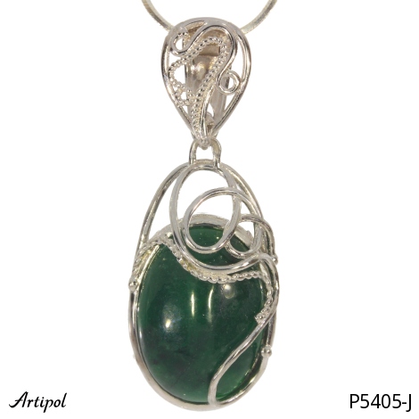 Pendentif P5405-J en Jade véritable