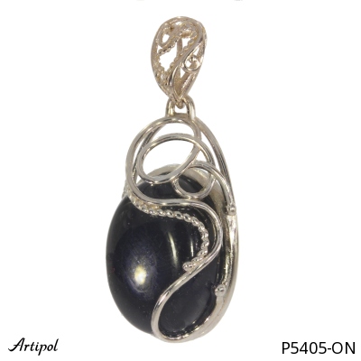 Pendentif P5405-ON en Onyx noir véritable