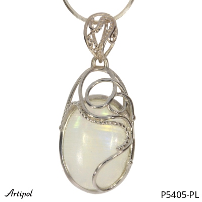 Pendant P5405-PL with real Moonstone