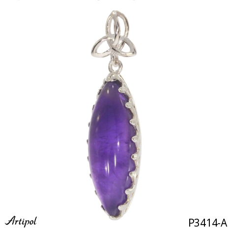 Pendentif P3414-A en Améthyste véritable