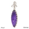 Pendant P3414-A with real Amethyst