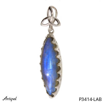 Pendant P3414-LAB with real Labradorite