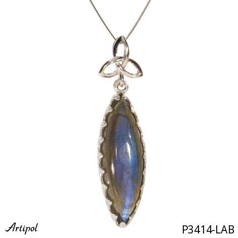 Pendant P3414-LAB with real Labradorite