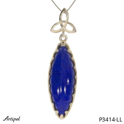Pendentif P3414-LL en Lapis-lazuli véritable
