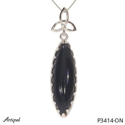 Pendant P3414-ON with real Black Onyx