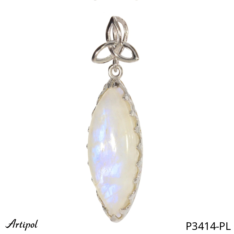 Pendant P3414-PL with real Moonstone