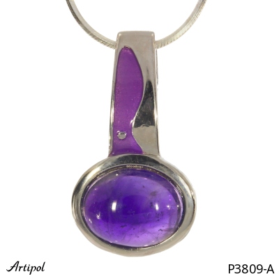 Pendant P3809-A with real Amethyst