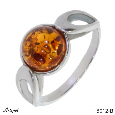 Ring 3012-B with real Amber