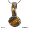 Pendentif P3809-OT en Oeil de tigre véritable