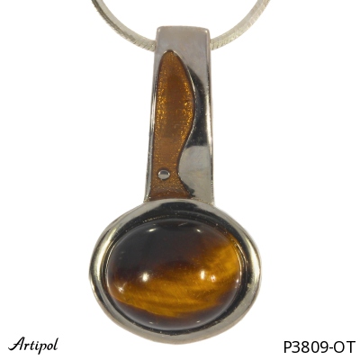 Pendant P3809-OT with real Tiger's eye