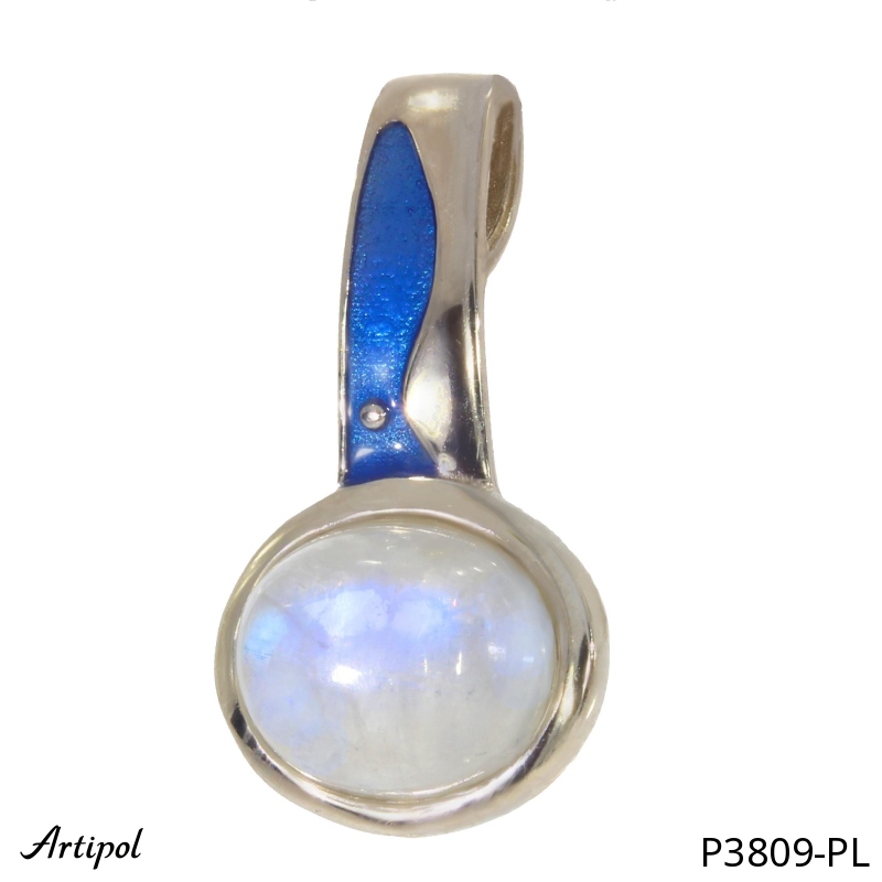 Pendant P3809-PL with real Moonstone