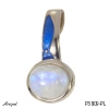 Pendant P3809-PL with real Moonstone