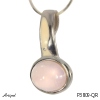 Pendant P3809-QR with real Rose Quartz